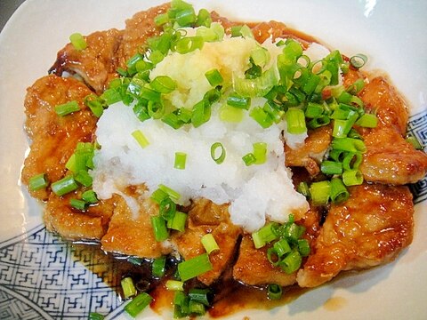 豚の照り焼き・おろし乗せ